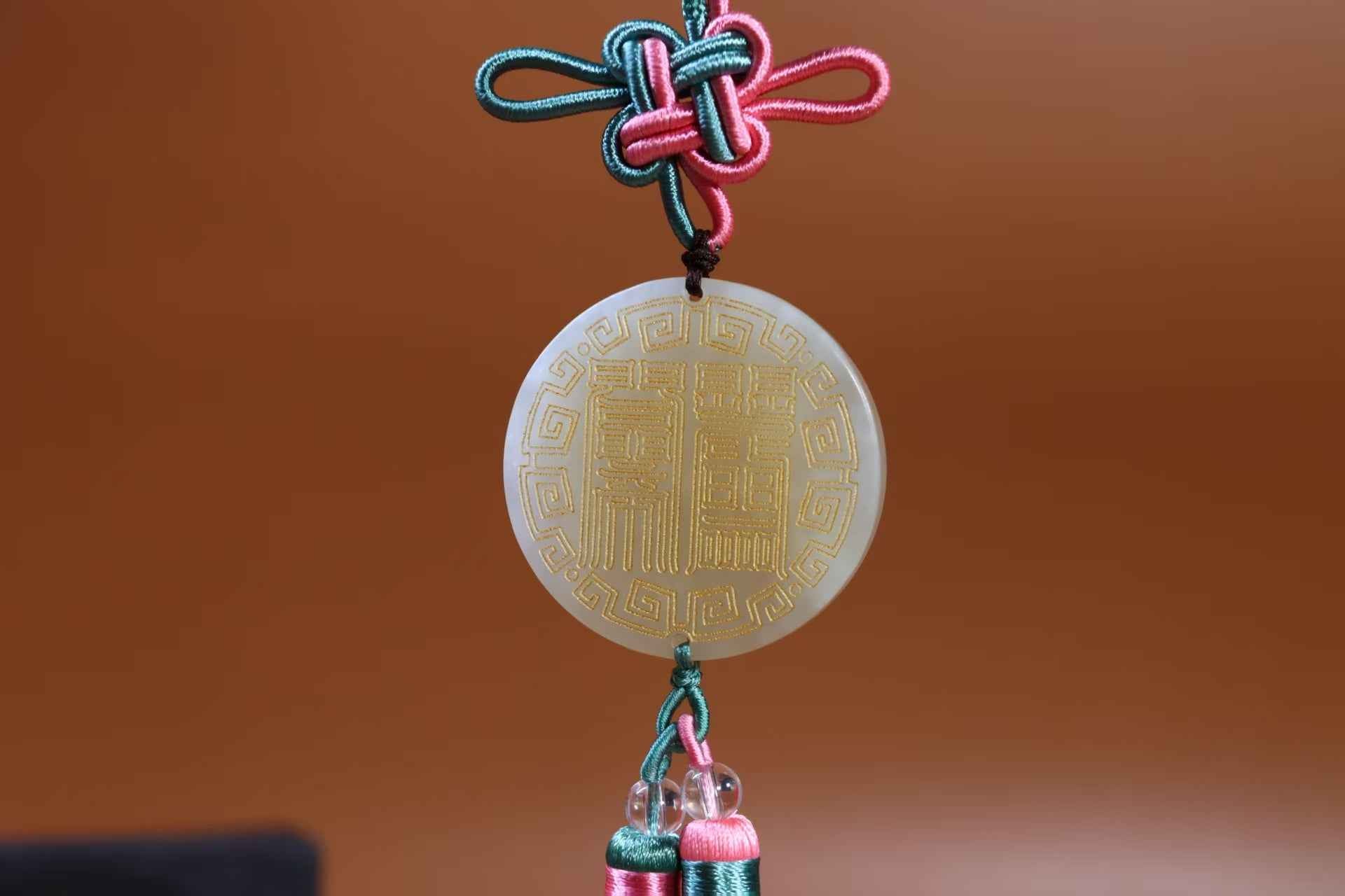 Natural Xiuyan Jade Harmony Pendant – Unity & Spiritual Alignment